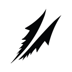 Obraz premium silhouette of a wild animal's claw