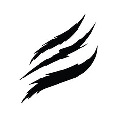 silhouette of a wild animal's claw