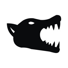 illustration of a wild animal biting