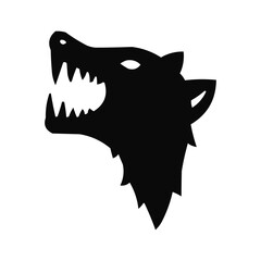 illustration of a wild animal biting