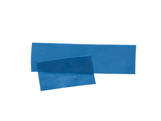 Realistic rubber blue tapes. Alpha channel. Can be used as overlay elements for design projects. 