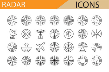 Radar Icons for Communication Systems with Air, Water, and Detection Applications