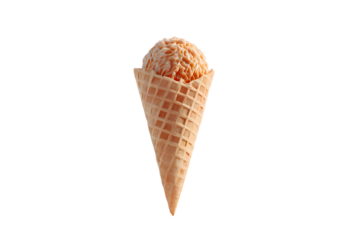Ice cream cone isolated on transparent background