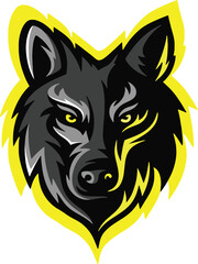 This design conveys strength and loyalty, making it suitable for sports teams, outdoor brands, or animal-themed projects.