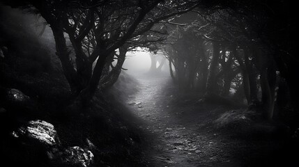 Misty Forest Path. (1)