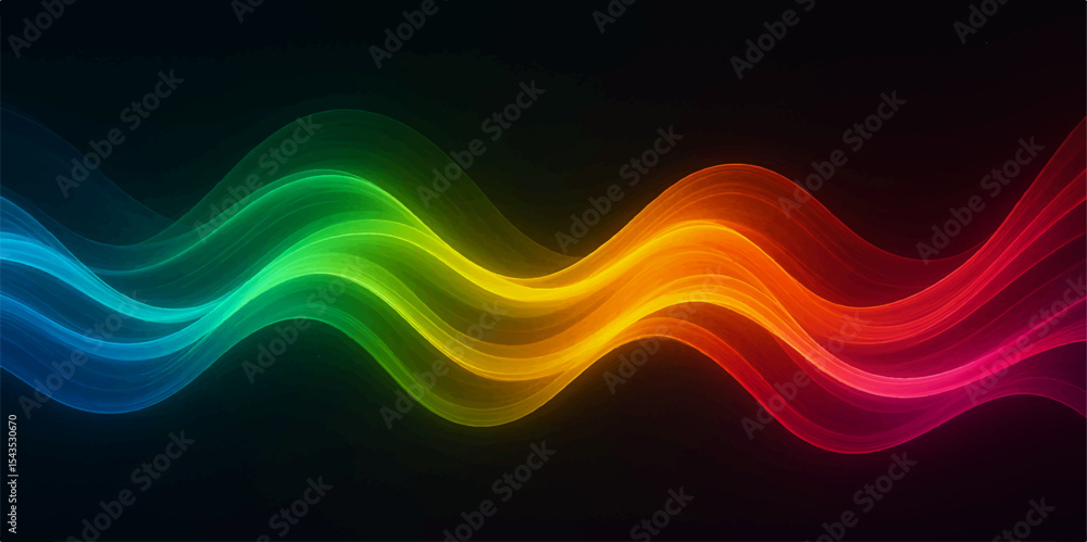Aufkleber abstract colourful background vector with flowing lines, light, and wave patterns for modern design 