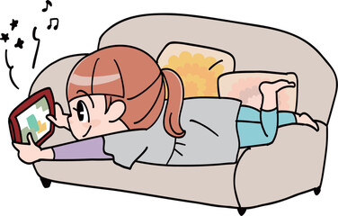 全然机に向かわないでゲームしている子供