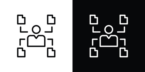 Multitask icon filled flat sign concept for web design.