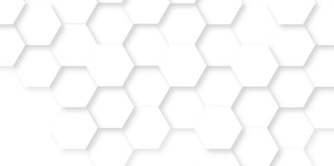 Naklejka premium Background with hexagon. Abstract background with lines. white texture background. Surface polygon pattern with glowing hexagon paper texture and futuristic business. 