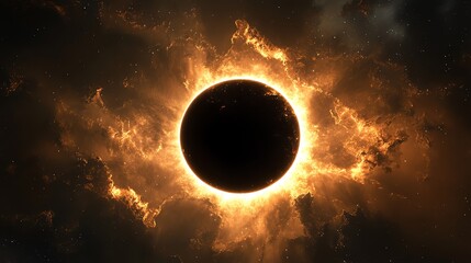 A high resolution abstract depiction of a solar