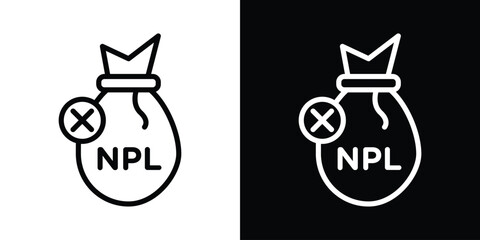 NPL icon filled flat sign concept for web design.