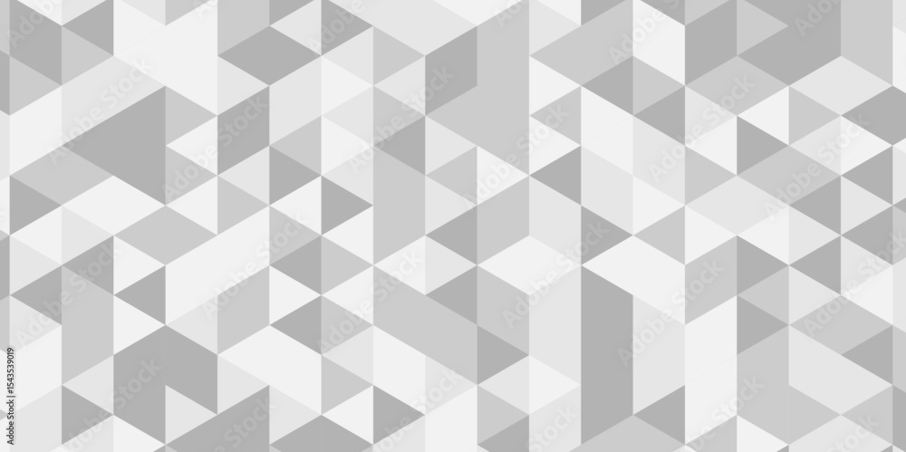 Poster abstract geometric wall tile and metal cube background triangle wallpaper. seamless geometric patter