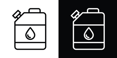 Oil can icon filled flat sign concept for web design.