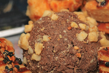 sesame hazelnut cake cookies photo
