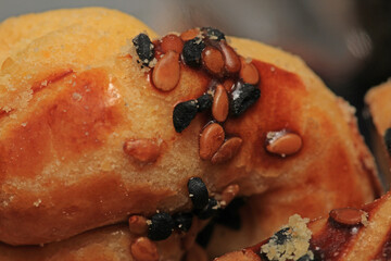 sesame hazelnut cake cookies photo