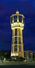 Illuminated Siófok Water Tower