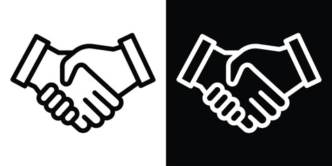 Partner icon filled flat sign concept for web design.