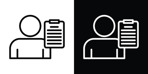 Personality characteristics icon filled flat sign concept for web design.