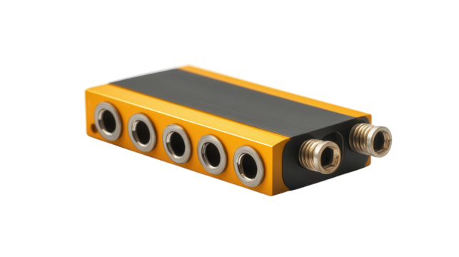 Optical fiber signal splitter, Transparent background, PNG file - Powered by Adobe