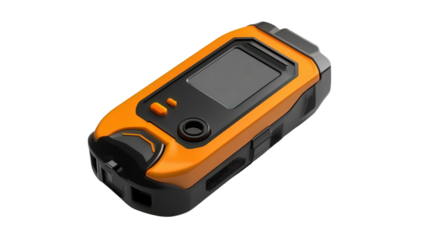 Pocket-sized environmental gas detector, Transparent background, PNG file