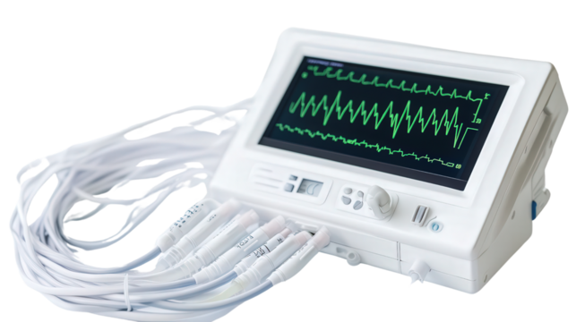 Portable electrophysiology device Transparent background, PNG file