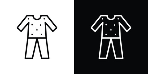 Pijama icon filled flat sign concept for web design.