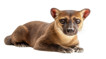 Rare fossa predator Transparent background, PNG file