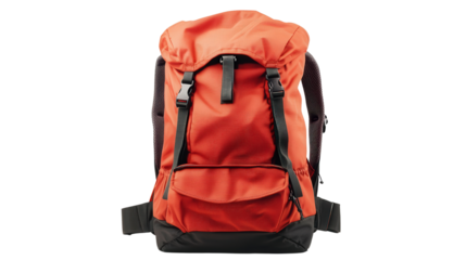 Personalized travel backpack with initials Transparent background, PNG file