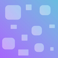 Abstract geometric shapes in soft pastel colors. The design features overlapping squares and rectangles in shades of blue and purple.
