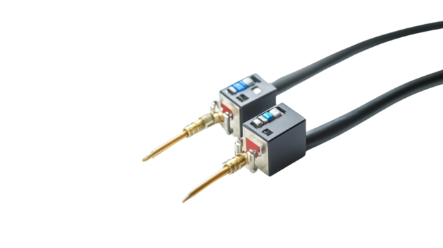 Photovoltaic diode with connectors Transparent background, PNG file - Powered by Adobe