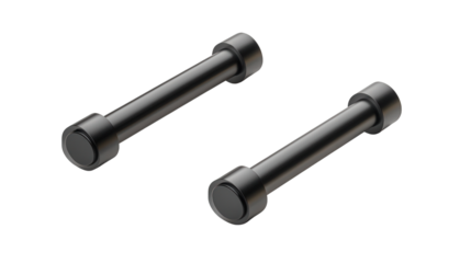 Push-up handles with tilt sensors, Transparent background, PNG file