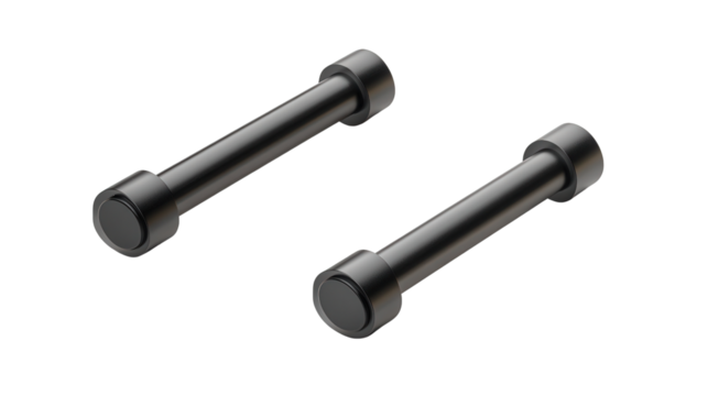 Push-up handles with tilt sensors, Transparent background, PNG file