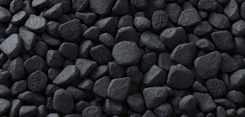 Abstract background. Large pile of rocks in a black and white scene.