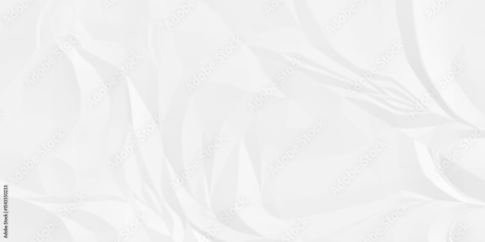 Poster white crumpled paper texture. white wrinkled paper texture. white paper texture. white crumpled and 