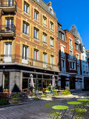 Street view of Rouen in France
