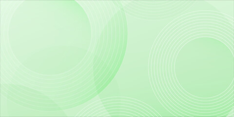 Minimalist soft Abstract Background in Gradient green and white Tones with Circles. Circle effect style geometric, abstract background. Eps10