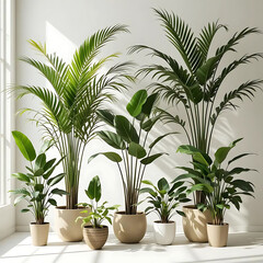 Obraz premium Stylish Indoor Plants in Terracotta Pots