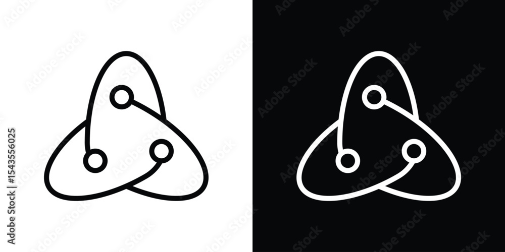 Poster react icon filled flat sign concept for web design.