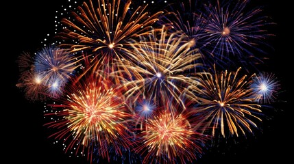 beautiful firework festive celebration night sky background