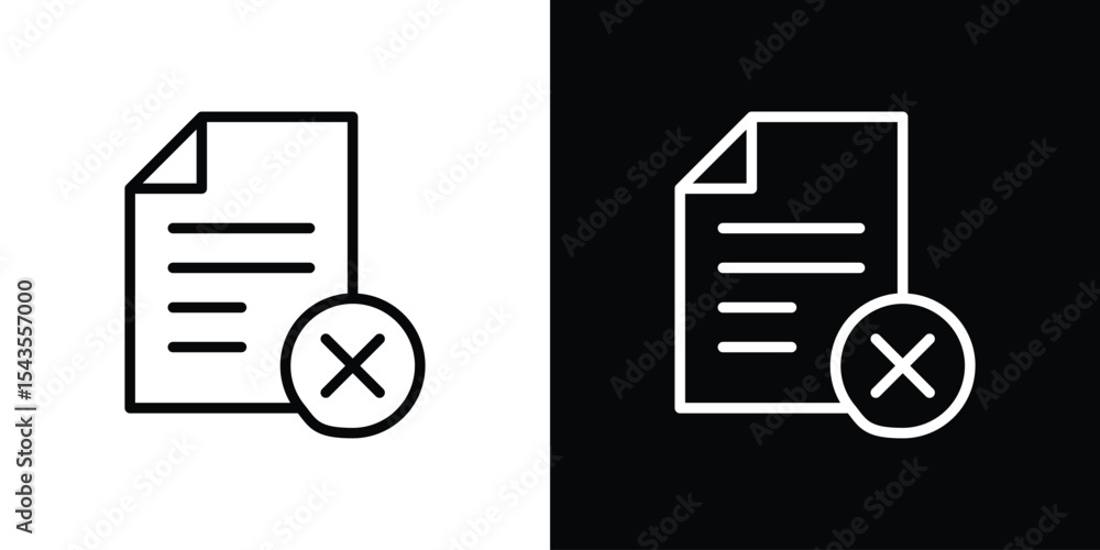 Poster Remove document icon filled flat sign concept for web design.