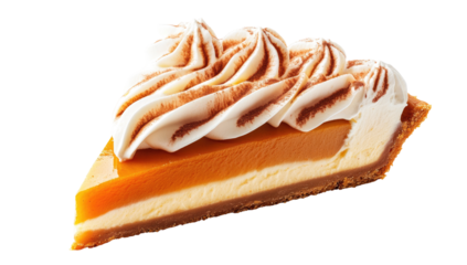 Sweet, creamy, and tangy slice of a pie