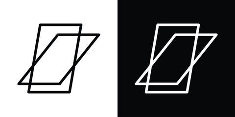 Roof window icon filled flat sign concept for web design.