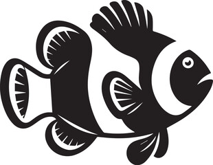 clownfish vector illustration on white background