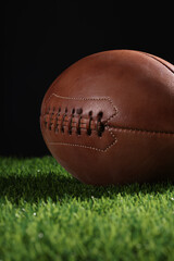 Obraz premium American football on football field background