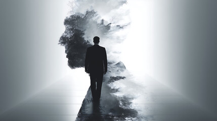 Obraz premium leadership concept background