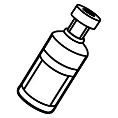 Minimalist Vaccine Vial Outline Icon