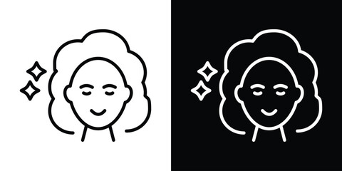 Skincare icon filled flat sign concept for web design.