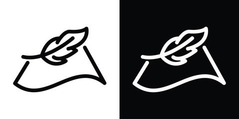 Soft fabric icon filled flat sign concept for web design.