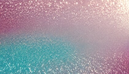 Fototapeta premium shimmering glitter texture with teal and pink gradient lighting, abstract sparkle background ideal for branding, poster design, packaging, or digital wallpaper
