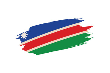 Fototapeta premium Brushstroke Flag Namibia
